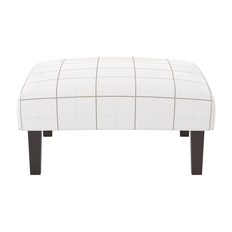 White and Gray Coffee Table Ottoman D310