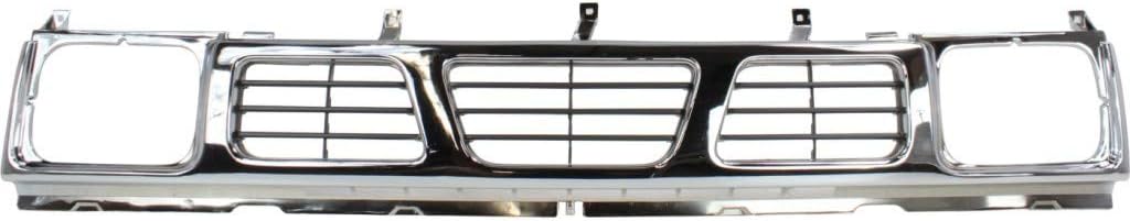 Chrome Shell Plastic Grille Assembly for Nissan Pick Up 1995 1997 S295