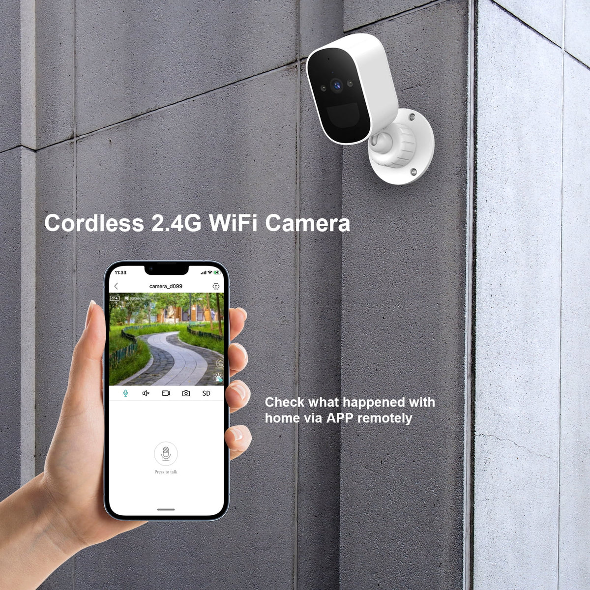 2K WiFi Outdoor Security Camera with Night Vision U722