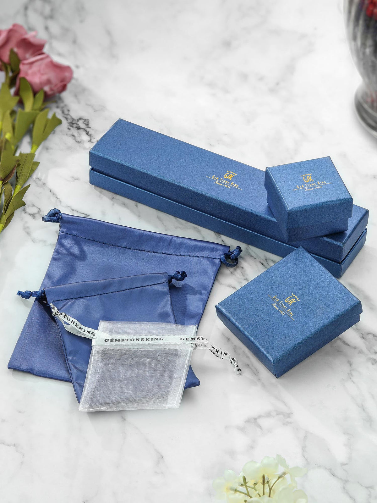 14K Yellow Gold Persian Blue Moissanite and White Lab Grown Diamond French Wire Dangle Hook Earrings W84028