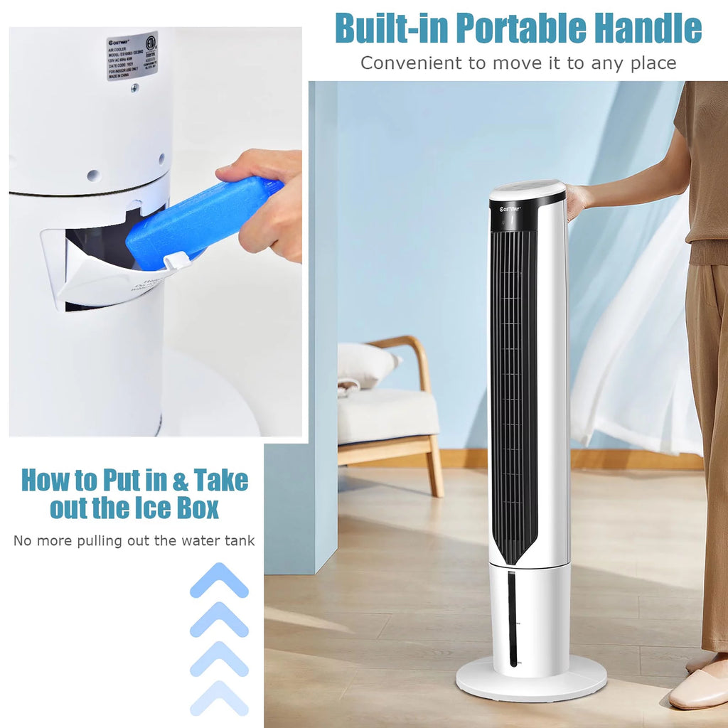 41'' Evaporative Air Cooler Oscillating Fan with Remote Control N991