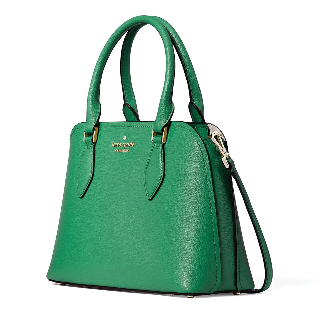 Green Grain Leather Small Satchel H428