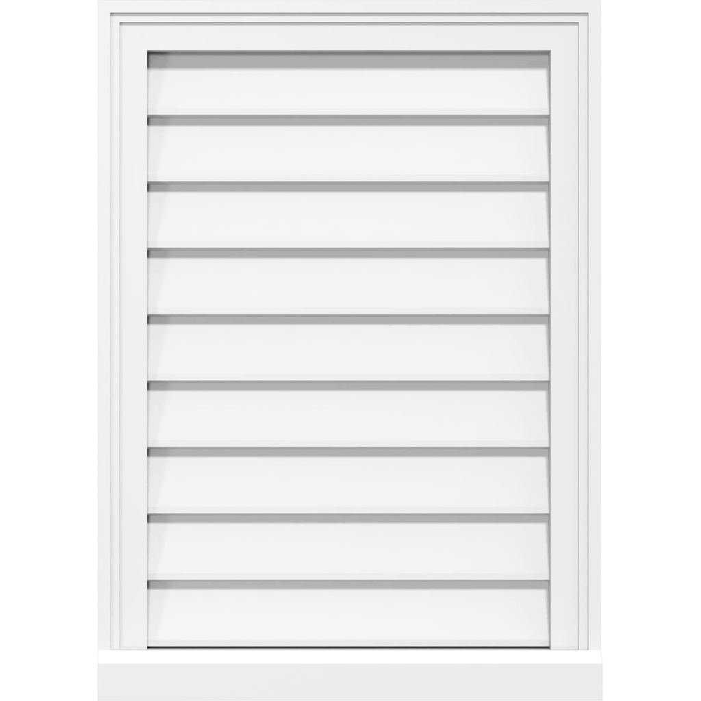 PVC Gable Vent with Brickmould R5612