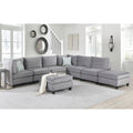 Gray Velvet 8Pc Modular Sectional Sofa K481352
