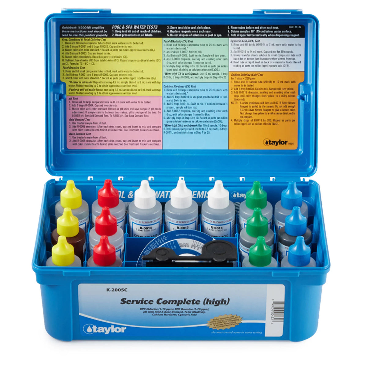 Swimming Pool Bromine Chlorine pH Test Kit T6690