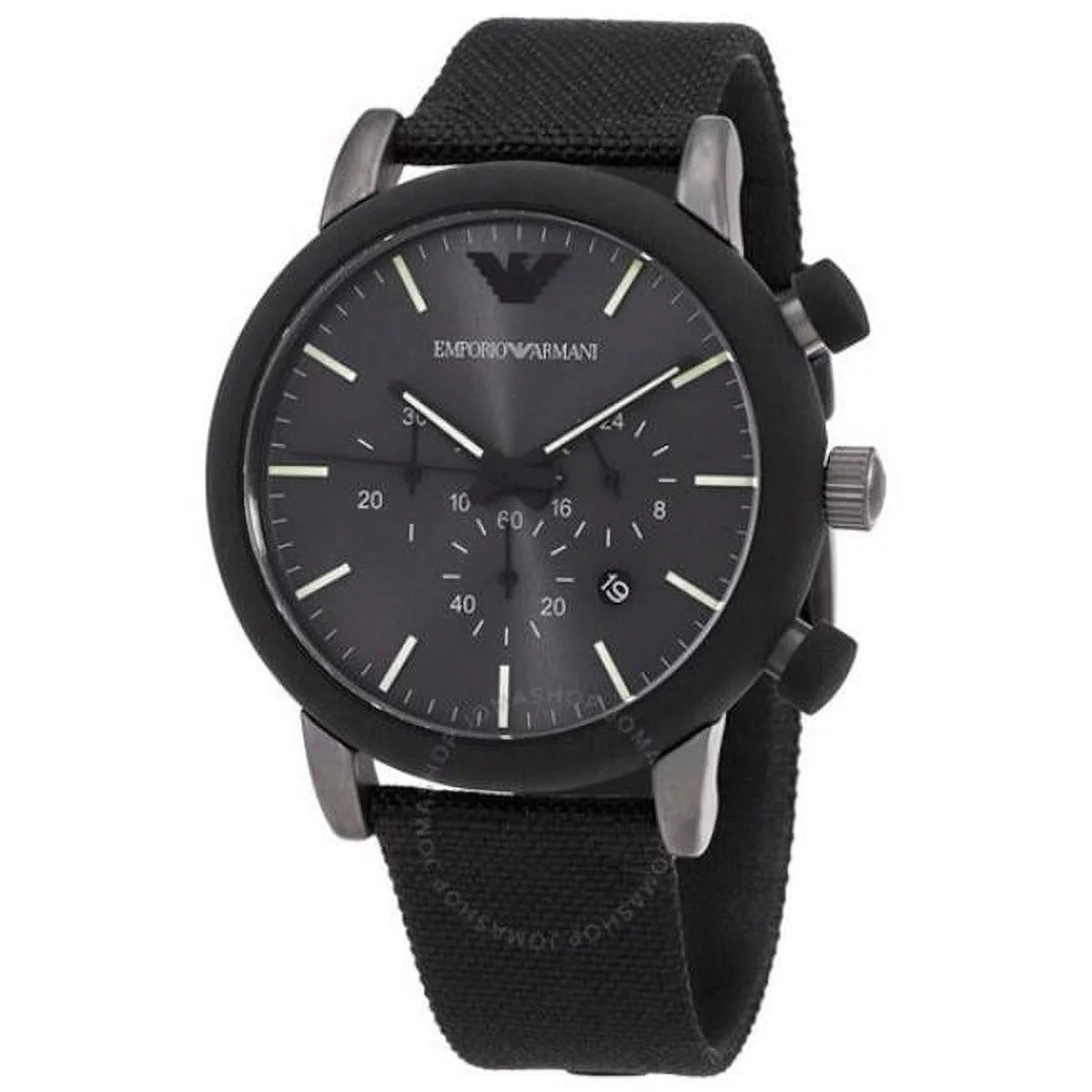 Black Fabric Chronograph Watch J583