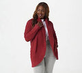 Black Cherry Cable Shawl Cardi F33147