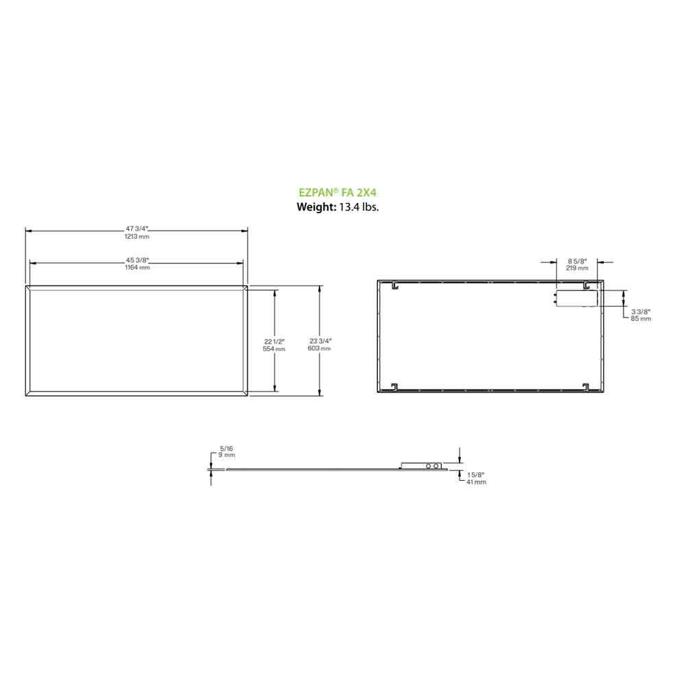 2x4 LED Panel 40 Watts 3500K 4000K 5000K K296183