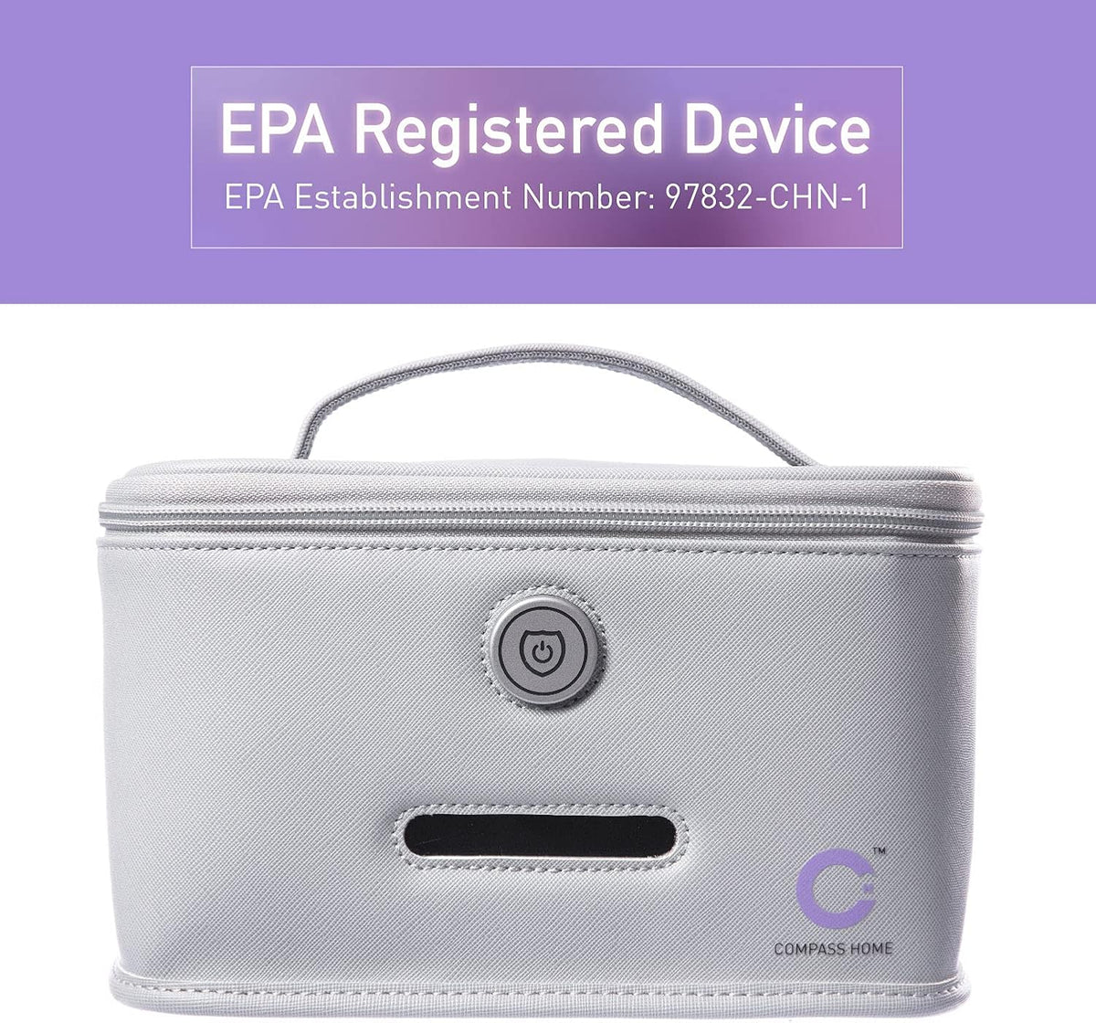 Portable UV-C LED Sanitizer Case with Child Lock W2635