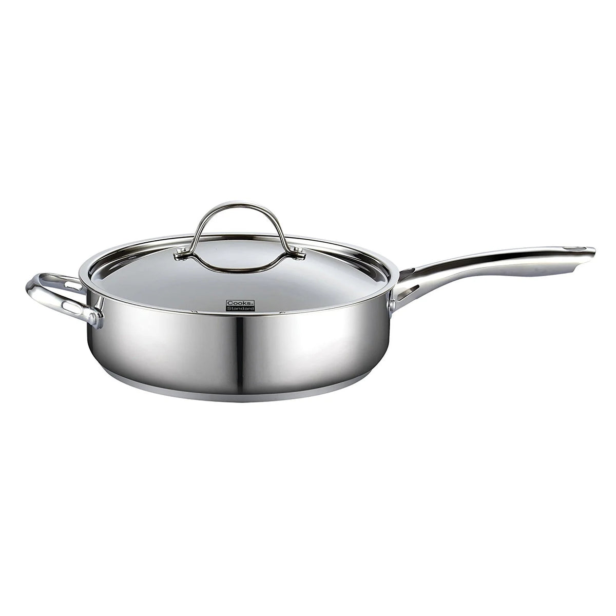 11-inch 5 Quart Stainless Steel Saute Pan with Lid Q600853