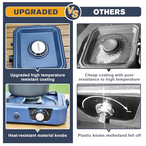 2 Burner Propane Camping Stove with Grill F413