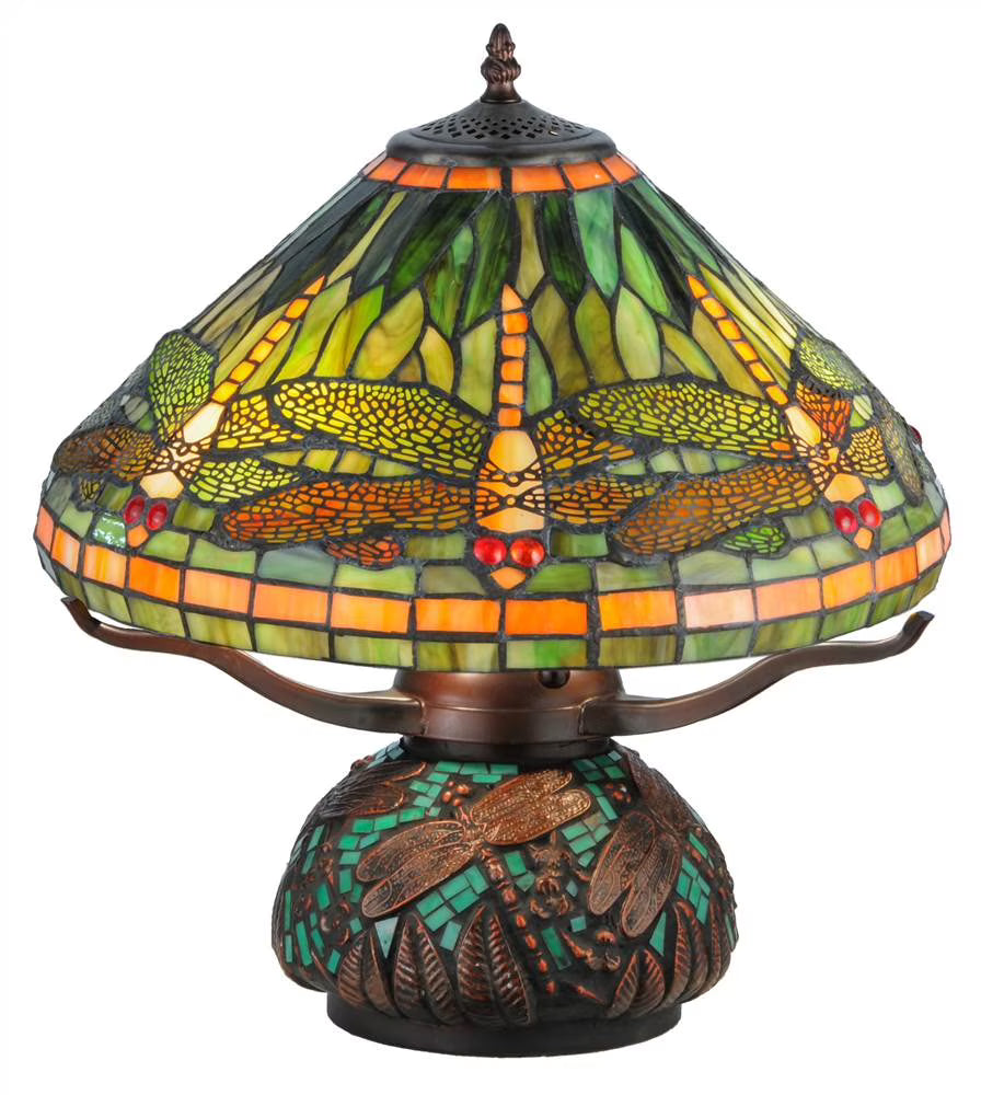 Mahogany Bronze Three Light Table Lamp P8090