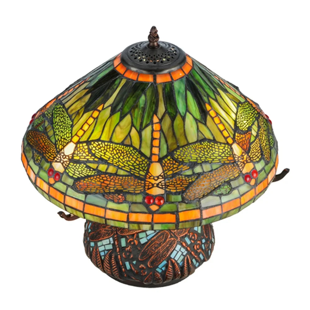 Mahogany Bronze Three Light Table Lamp P8090