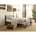 Black Twin Metal Platform Bed G890