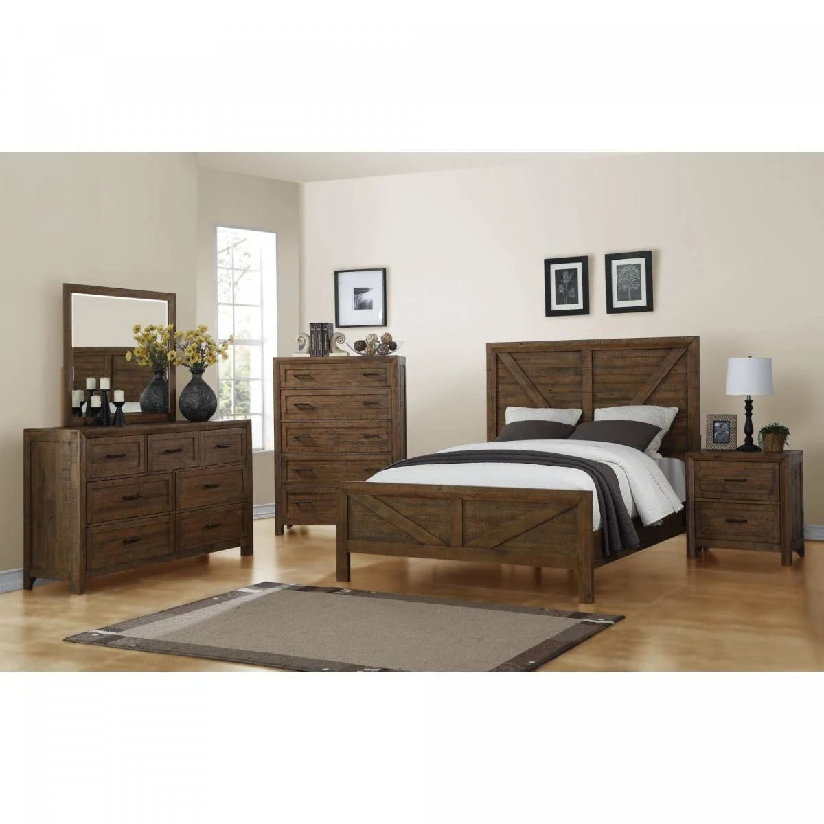 King Panel Bed R999