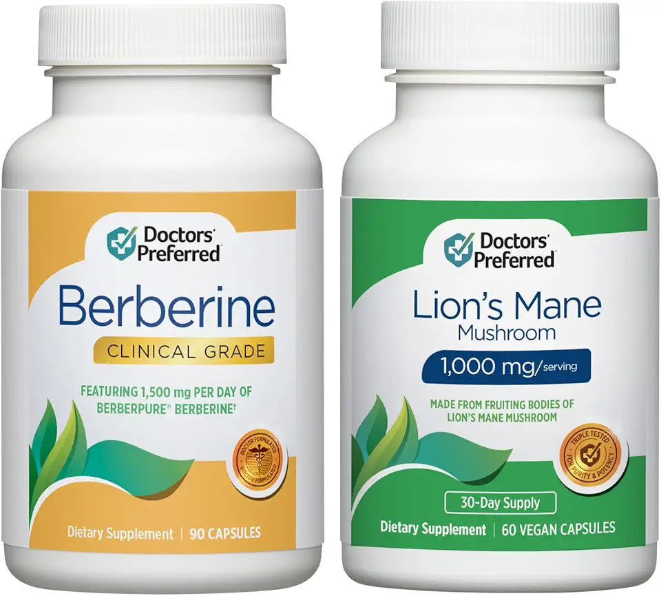Berberine & Lion's Mane Mushroom Supplement G348