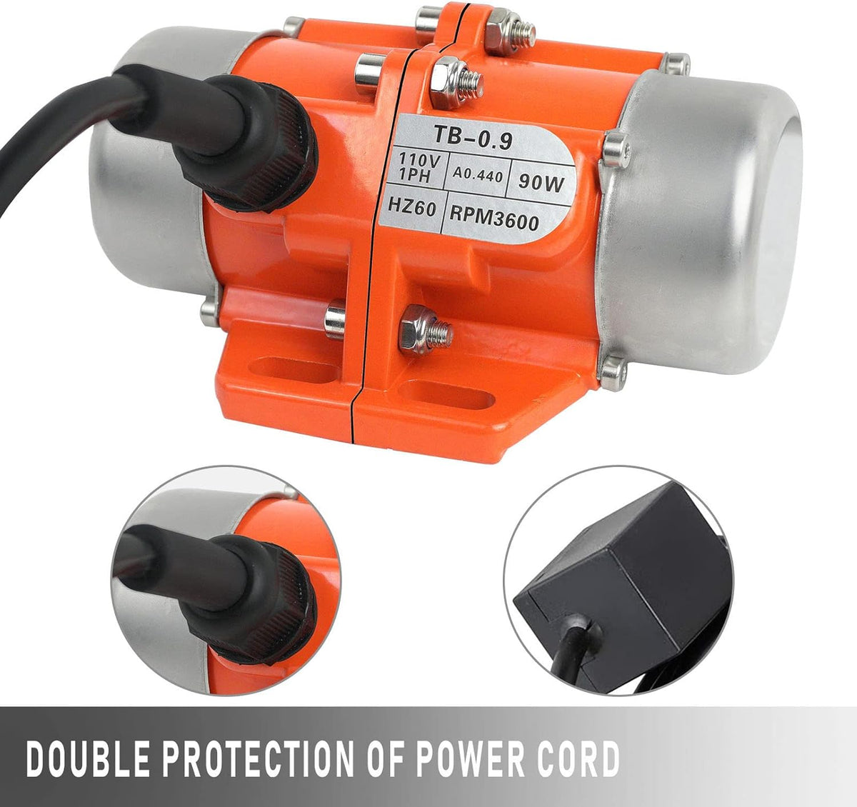 90W Single Phase Electric Vibrating Motor Pack of 2 E367574