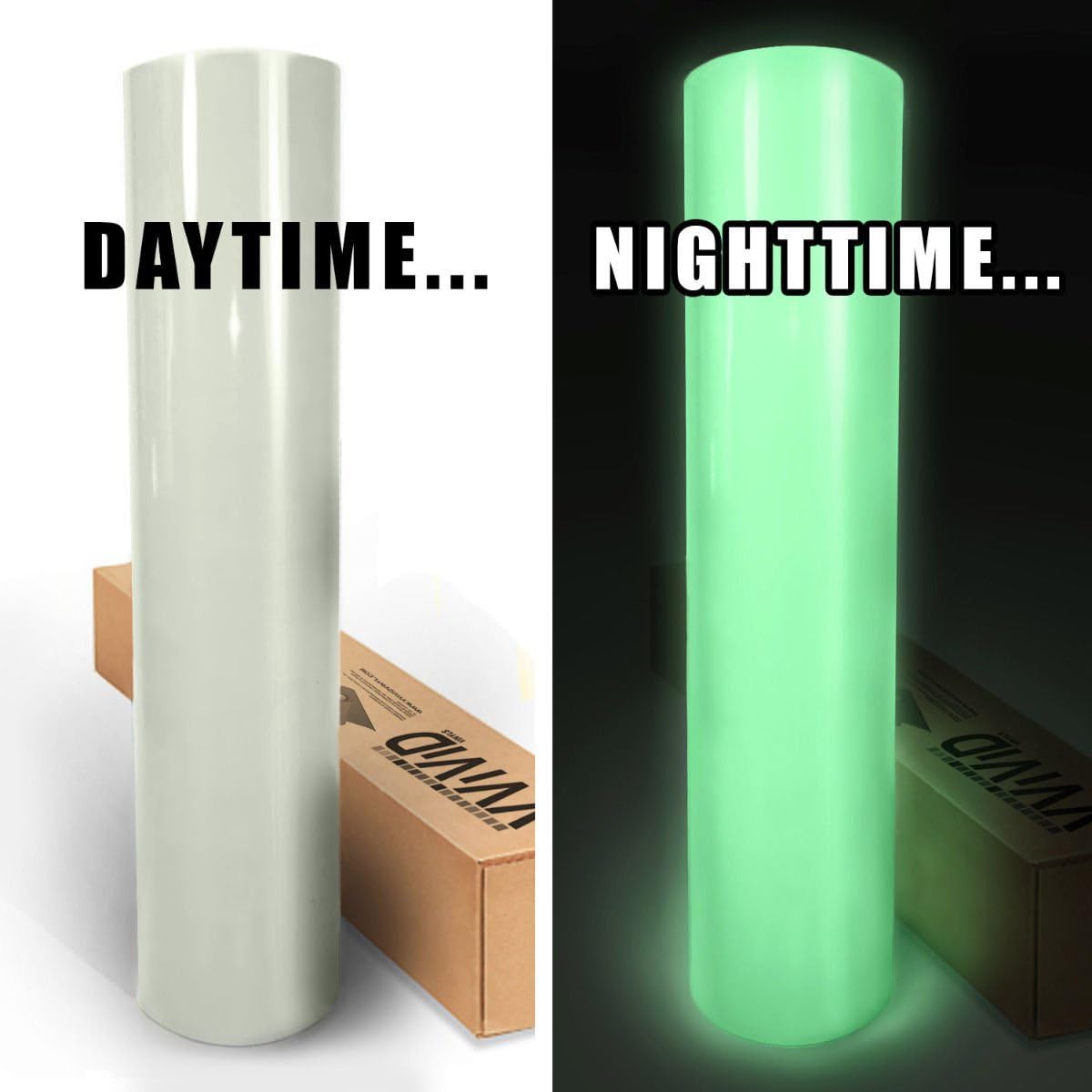 Glow in The Dark Car Wrap Vinyl Roll 3ft x 5ft E343