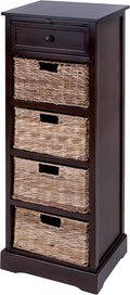 Mastercraft Cabinet with 4-Vertical Wicker Baskets P75038
