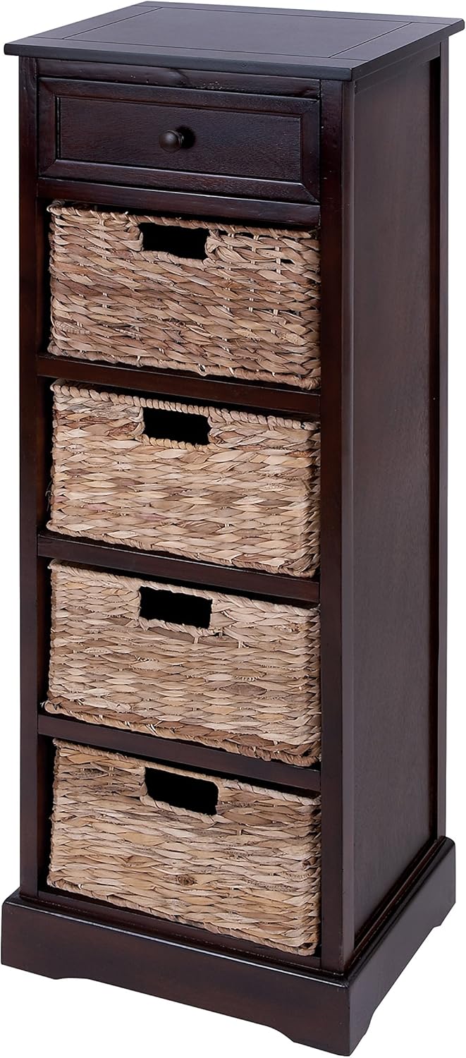 Mastercraft Cabinet with 4-Vertical Wicker Baskets P75038