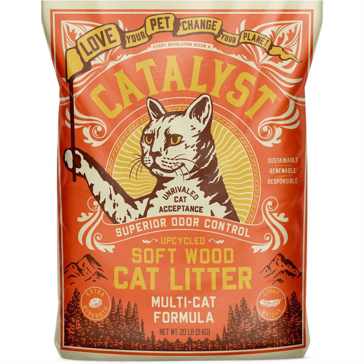Catalyst Cat Litter Soft Wood F15125