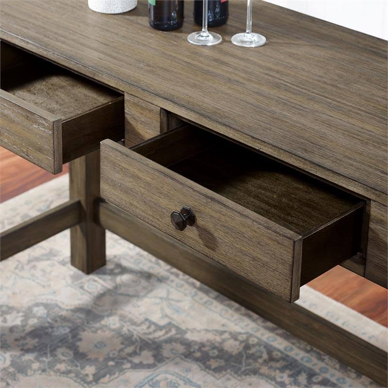 Light Walnut Wood 4-Piece Counter Height Dining Set P713923