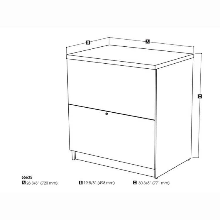 Tuscany Brown Lateral File H114