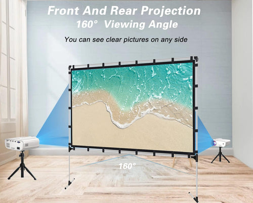 120 Inch Portable Projector Screen with Carry Bag Z10139