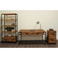 3-Piece Office Set with Desk Bookshelf and Filing Cabinet T2824