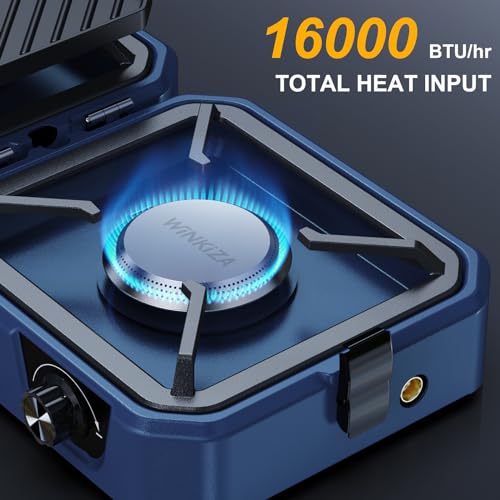 2 Burner Propane Camping Stove with Grill F413