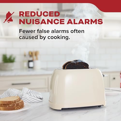 Hardwired Smoke Detector with 10-Year Battery Backup V381463