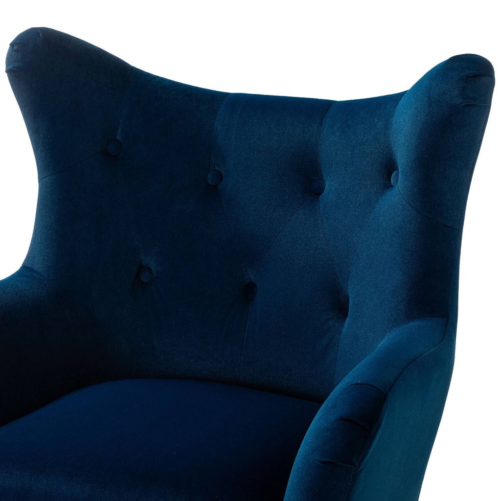 Purple Tufted Wingback Accent Chair, Set of 2 X35007