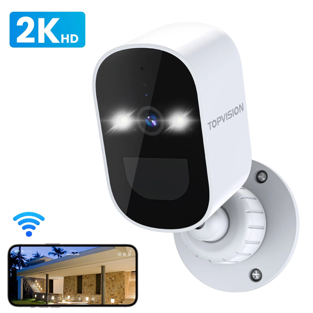 2K WiFi Outdoor Security Camera with Night Vision U722