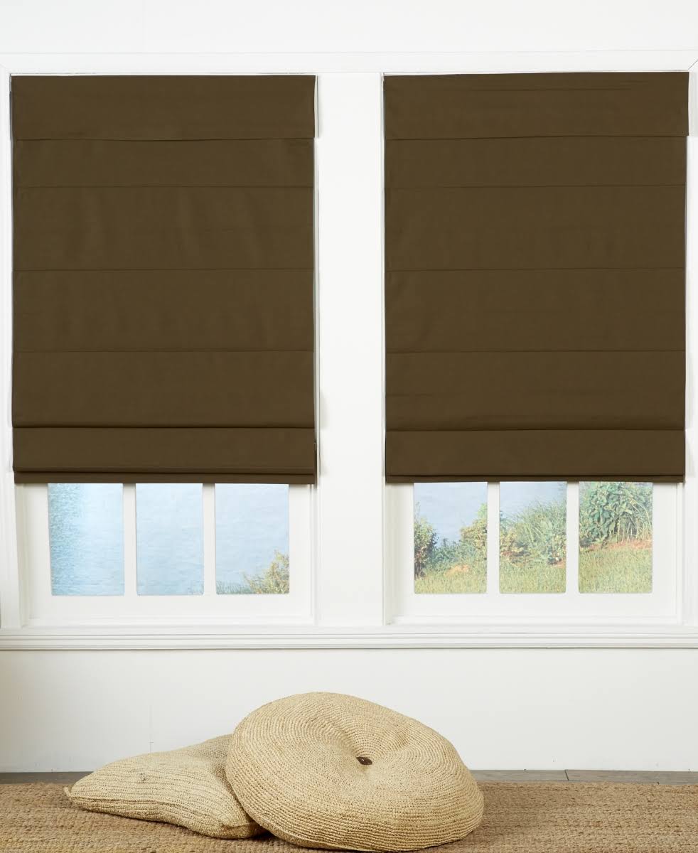 Cordless Roman Shade Chocolate - 42 x 72 in. R6472