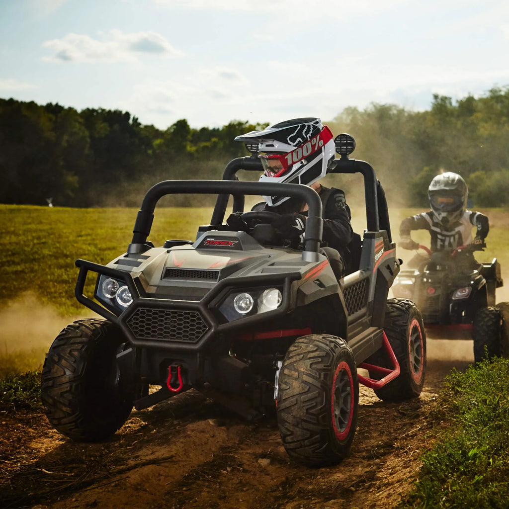 24V Kids' 4x4 Electric Side-By-Side UTV T407014
