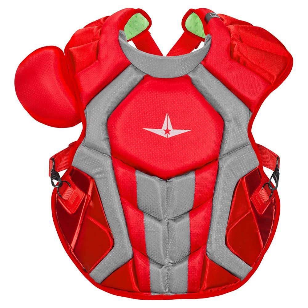 Black/Orange Chest Protector V683
