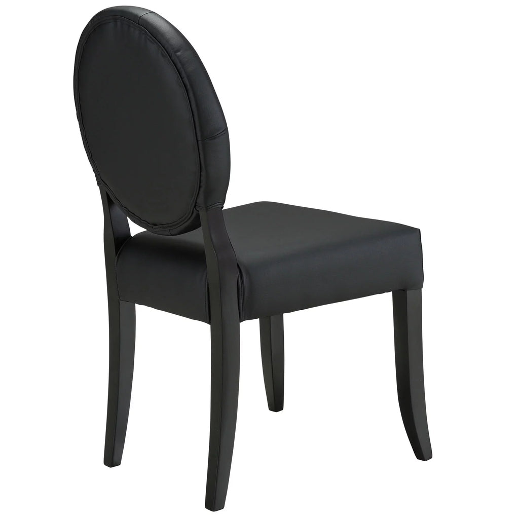 Black Vinyl Dining Chair N34712