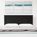 Black Queen Size Wood Panel Headboard W779779