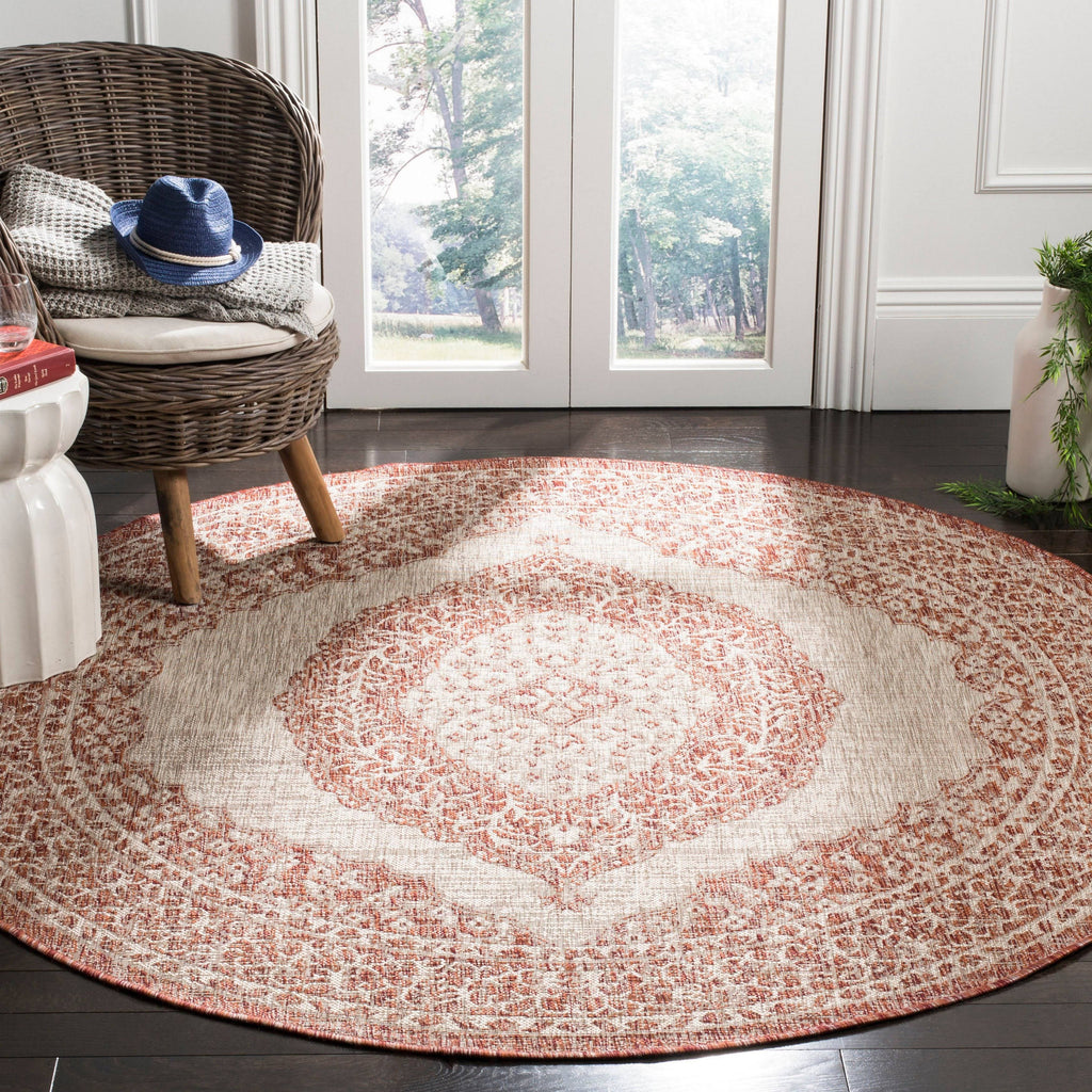 Light Beige Light Brown Courtyard Rug Y3208