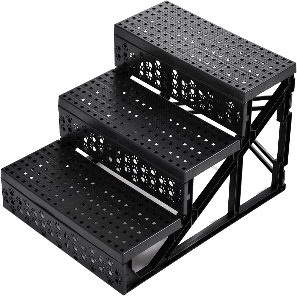 Brown and White Pet Stairs X619414