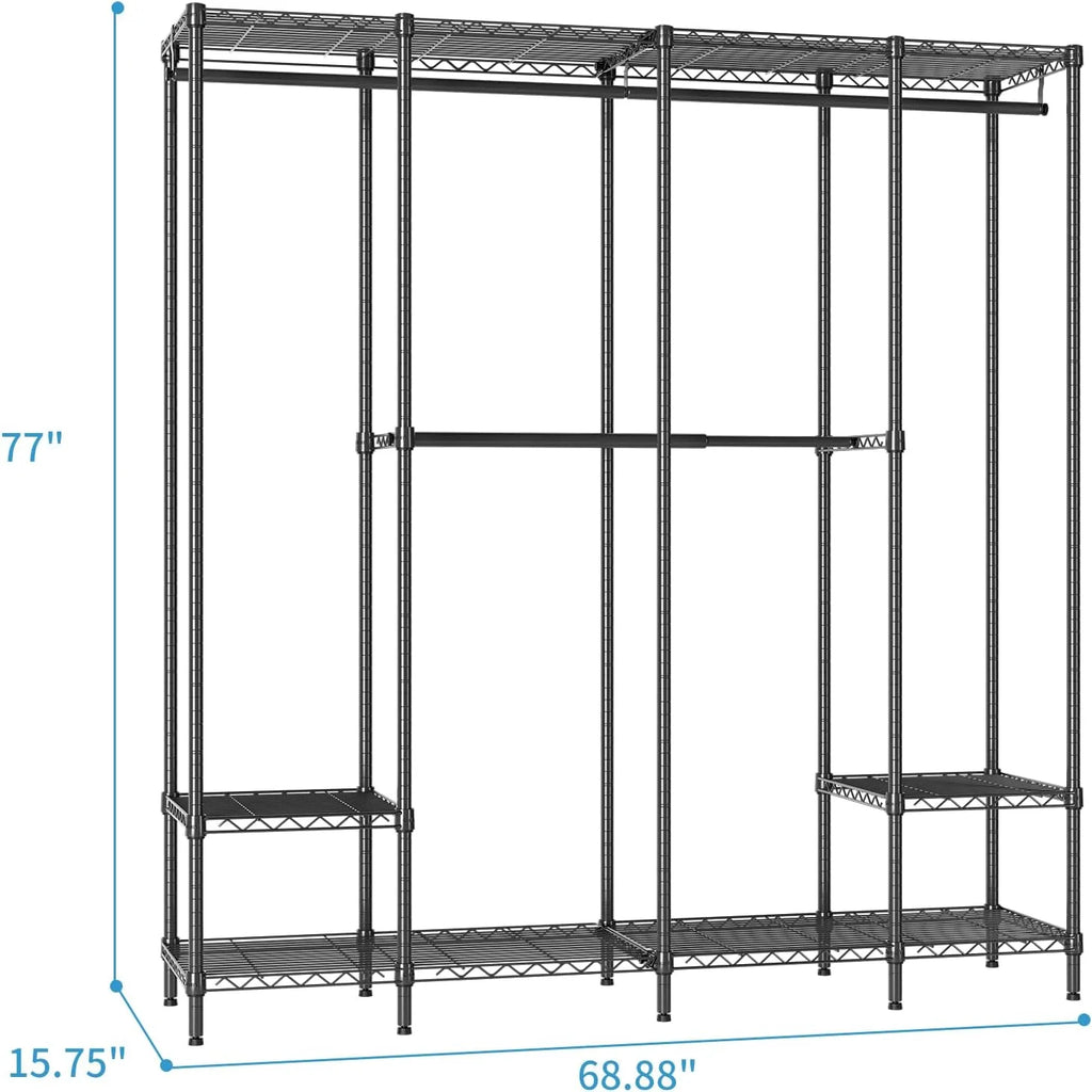 Freestanding Portable Wardrobe Closet Organizer S54520