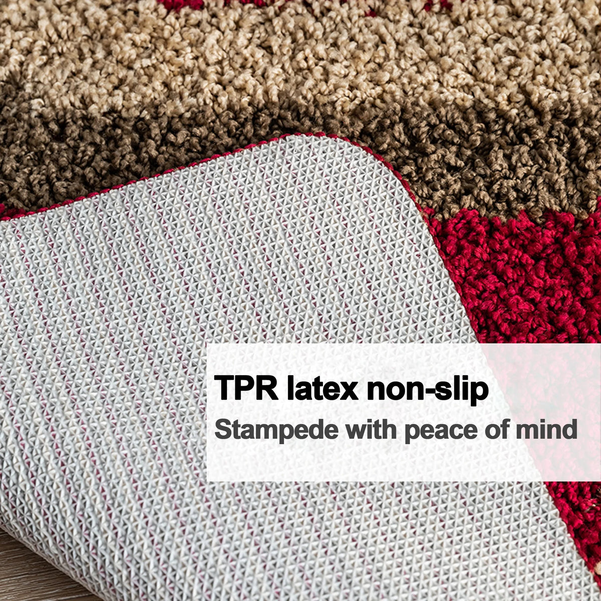 Purple Elite Flower Non Slip Absorbent Door Mat T560