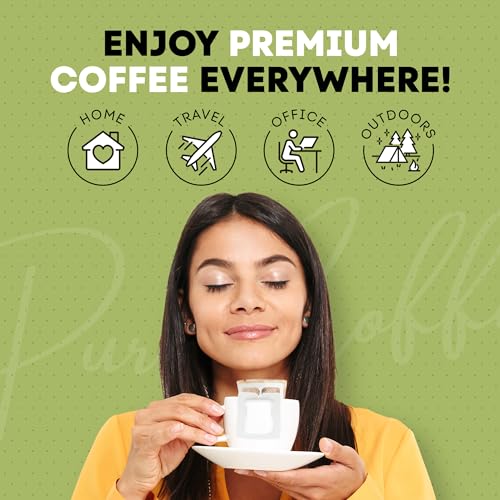 Drip Coffee, 100% Arabica Ground Coffee, Compact, Disposable Coffee Ground Filters, 10-Pack F5961