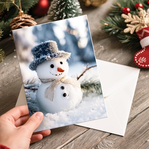 Set of 20 Boxed Christmas Cards with Envelopes & Stickers, 5" x 7" Z406767