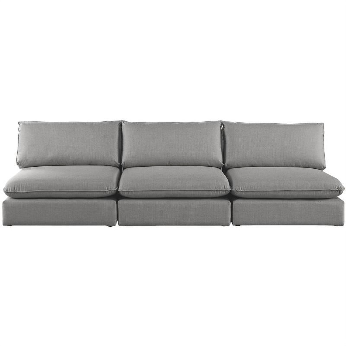 Grey Linen Textured Modular Sofa F821