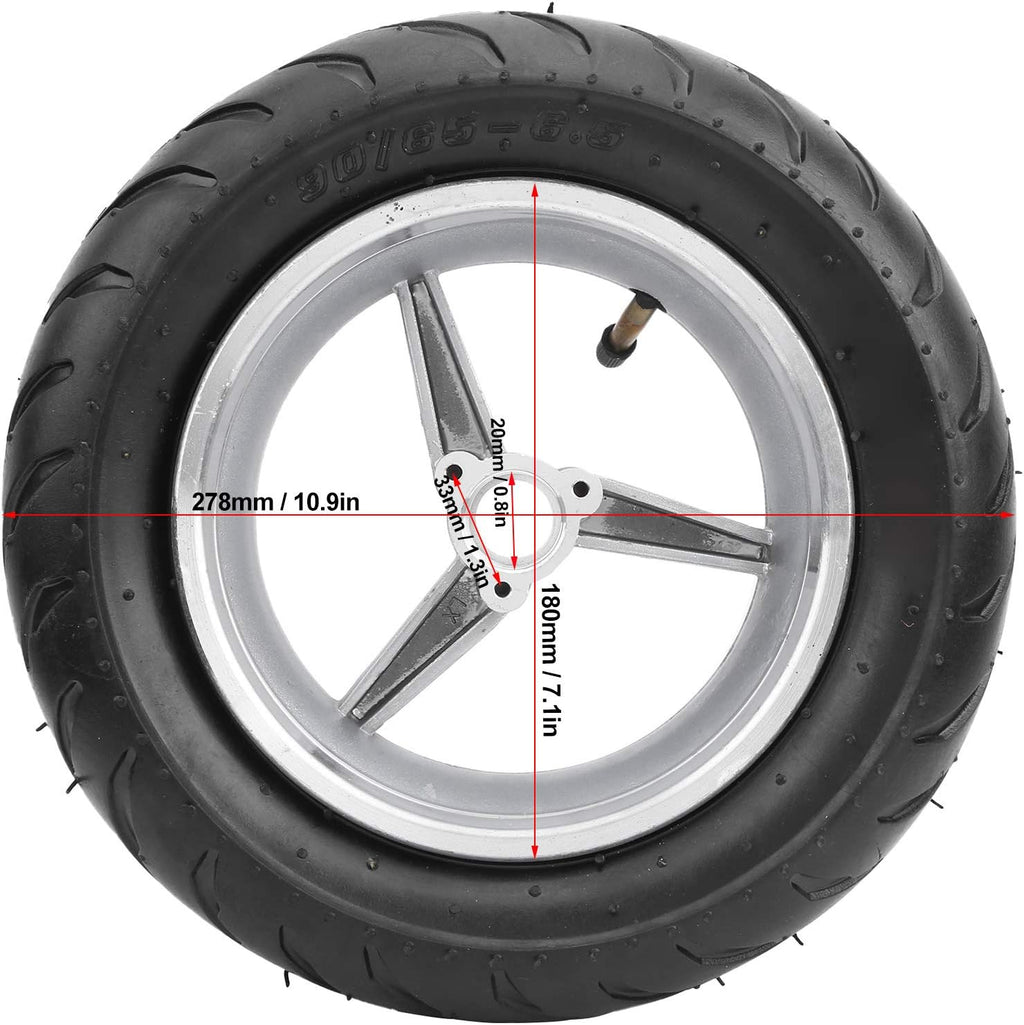 Mini Bike Tire Wheel Tyre Rims Anti-Skid Accessories Fit for 47cc 49cc Pocket Bike Front Wheel Pack of 2 Y690994