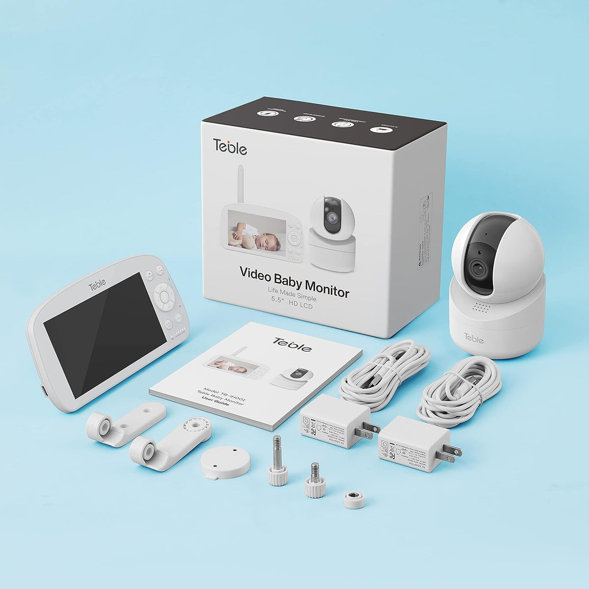 5.5 HD Video Baby Monitor with Camera and Audio G738