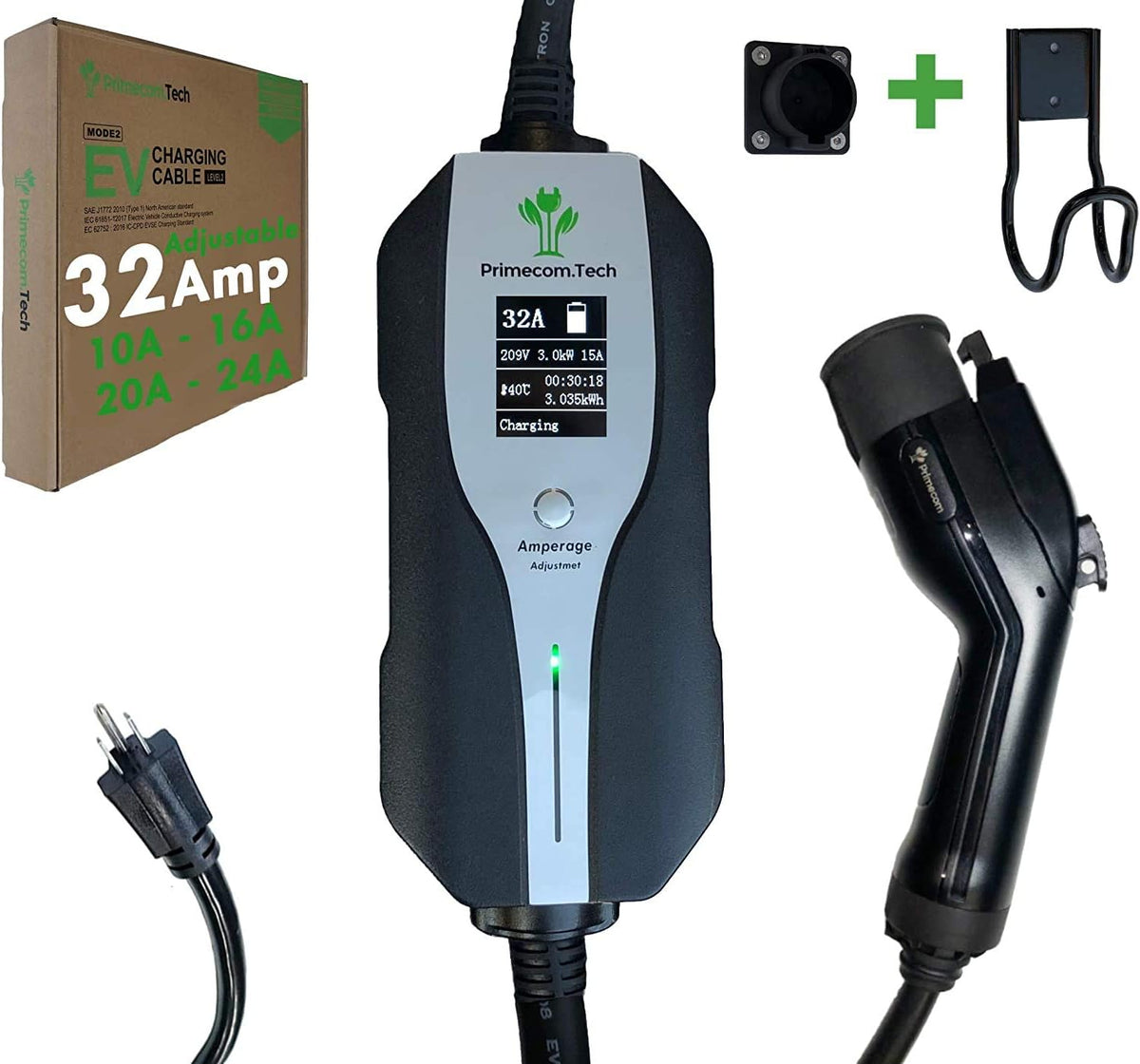 Level 2 Electric Vehicle Charger with 30Ft Cable S676