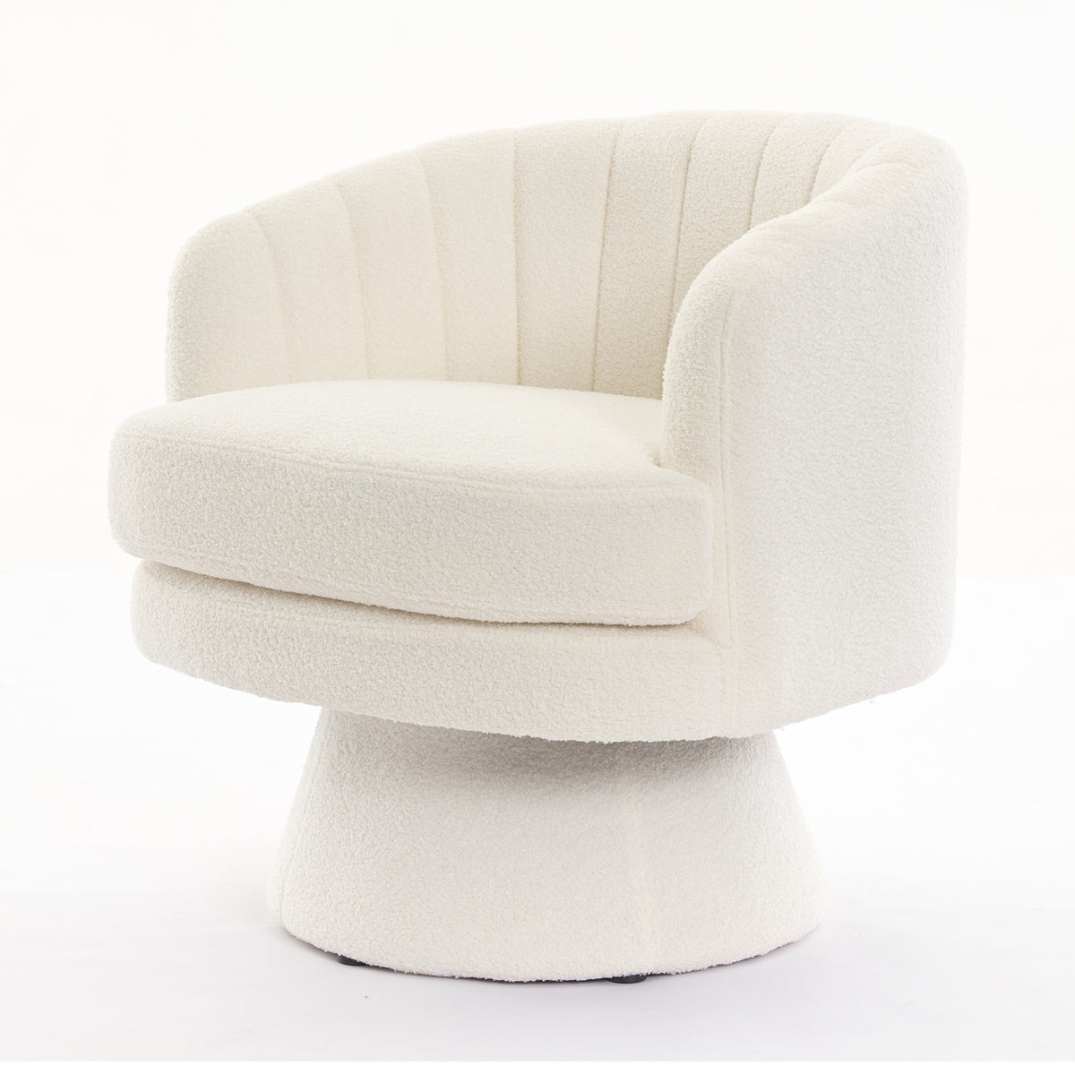 Beige Swivel Accent Chair N10903