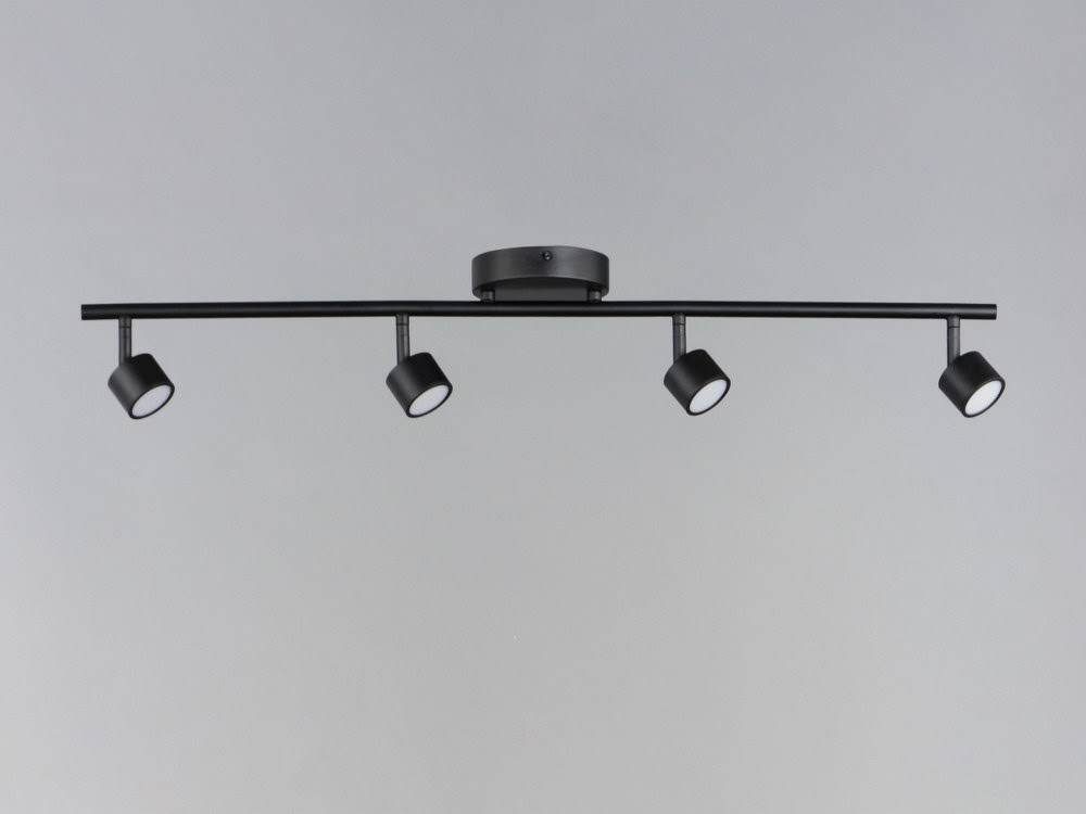 Satin Nickel 4-Light Fixed Rail Track Light E1675